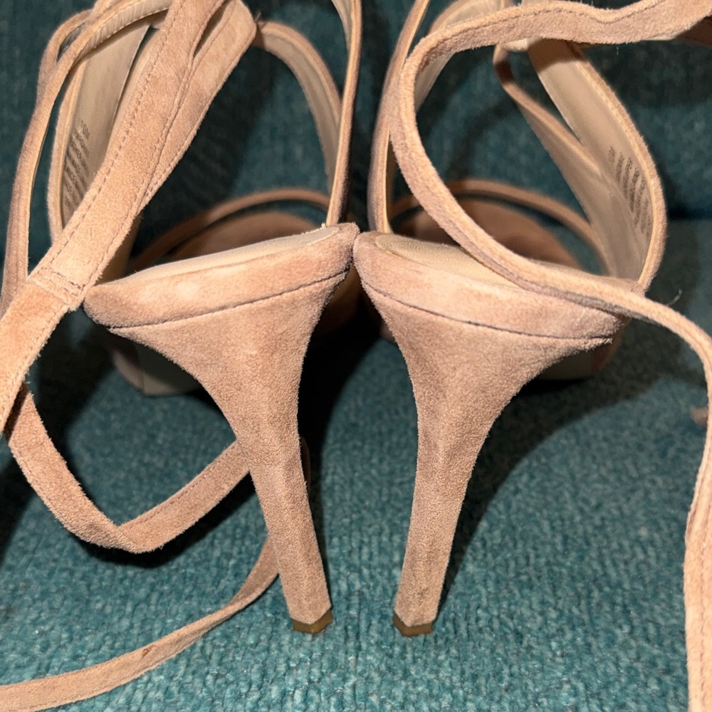 Nine West Women's Brown Strappy Heels - Picture 4 of 5